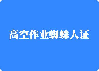 操骚逼网站高空作业蜘蛛人证